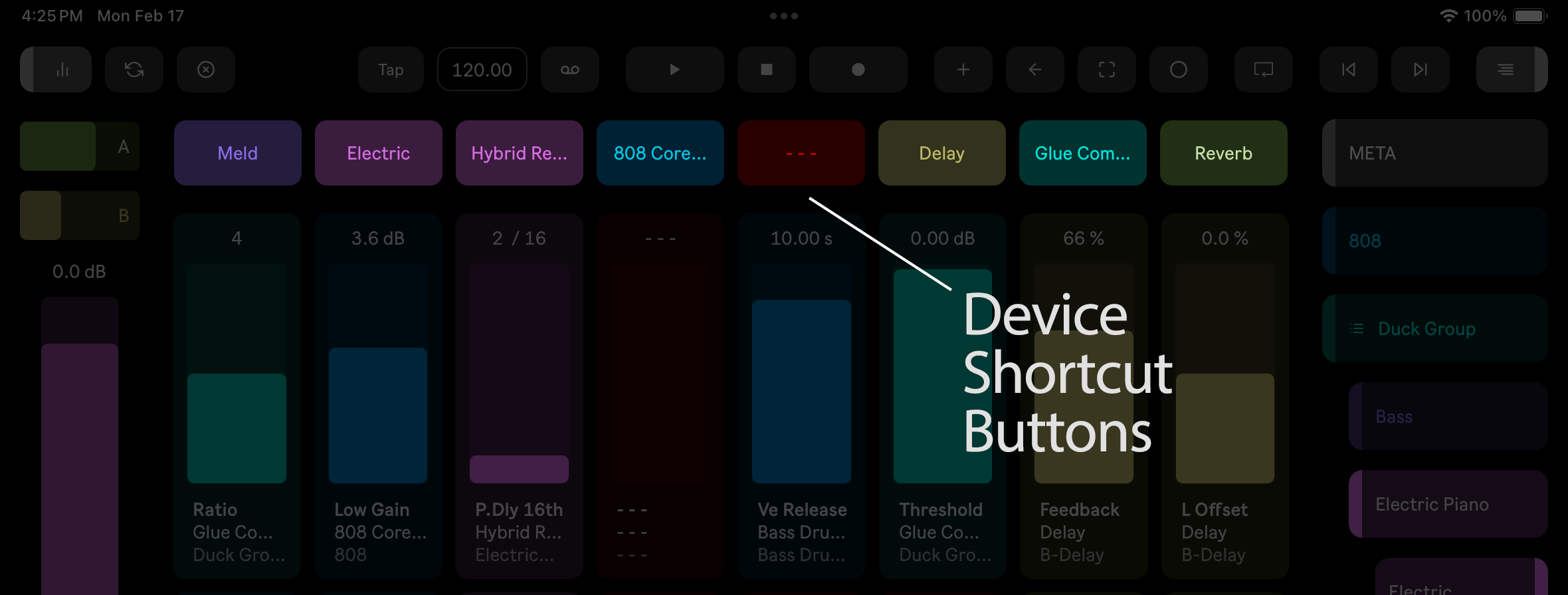 Device Shortcuts