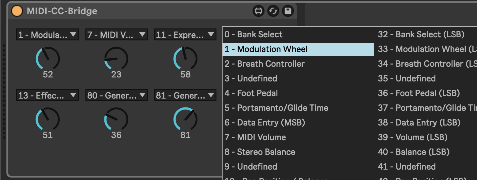 MIDI-CC-Bridge